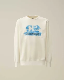 30/1 Fleece Artisanal Logo Sweatshirt^C.P. Company Shop
