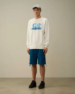 30/1 Fleece Artisanal Logo Sweatshirt^C.P. Company Shop