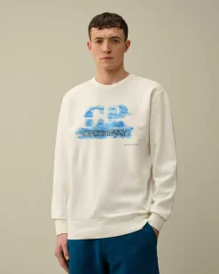 30/1 Fleece Artisanal Logo Sweatshirt^C.P. Company Shop