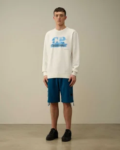 30/1 Fleece Artisanal Logo Sweatshirt^C.P. Company Shop