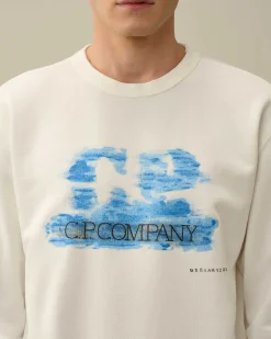 30/1 Fleece Artisanal Logo Sweatshirt^C.P. Company Shop