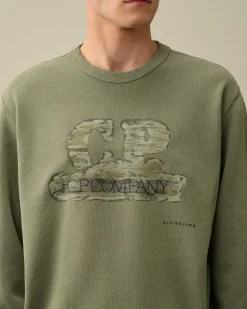 30/1 Fleece Artisanal Logo Sweatshirt^C.P. Company Cheap