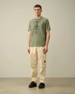 24/1 Jersey Artisanal Card T-Shirt^C.P. Company Shop