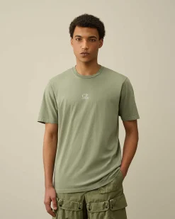 24/1 Jersey Artisanal Three Cards T-Shirt^C.P. Company Cheap