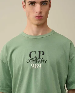 20/1 Jersey Boxy Logo T-Shirt^C.P. Company Cheap