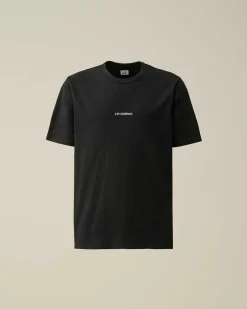 24/1 Jersey Garment Dyed Logo T-Shirt^C.P. Company New