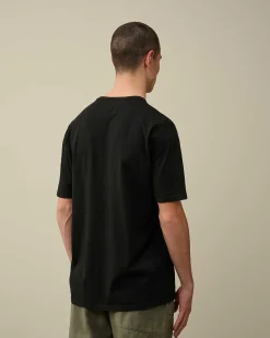 24/1 Jersey Garment Dyed Logo T-Shirt^C.P. Company New