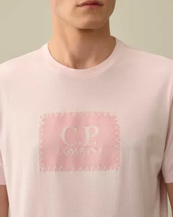 30/1 Jersey Label Style Logo T-Shirt^C.P. Company Clearance