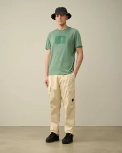 30/1 Jersey Label Style Logo T-Shirt^C.P. Company Discount