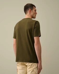 30/1 Jersey Label Style Logo T-Shirt^C.P. Company Discount