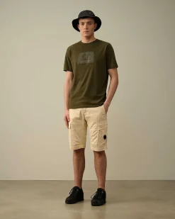 30/1 Jersey Label Style Logo T-Shirt^C.P. Company Discount