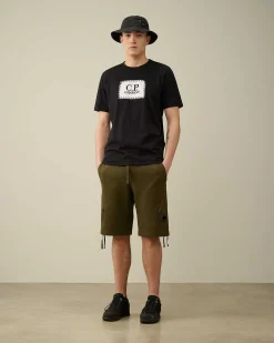 30/1 Jersey Label Style Logo T-Shirt^C.P. Company Outlet