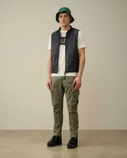 30/1 Jersey Label Style Logo T-Shirt^C.P. Company Clearance