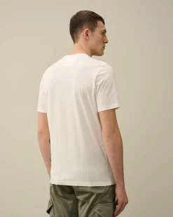 30/1 Jersey Label Style Logo T-Shirt^C.P. Company Clearance