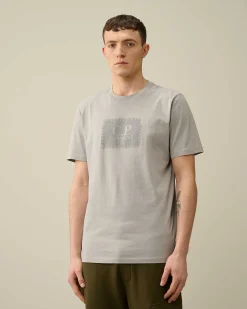 30/1 Jersey Label Style Logo T-Shirt^C.P. Company Store