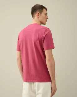 30/1 Jersey Label Style Logo T-Shirt^C.P. Company Best