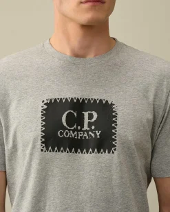 30/1 Jersey Label Style Logo T-Shirt^C.P. Company Discount