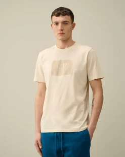 30/1 Jersey Label Style Logo T-Shirt^C.P. Company Best