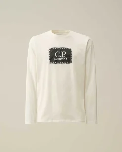 30/1 Jersey Long Sleeved Logo T-Shirt^C.P. Company New