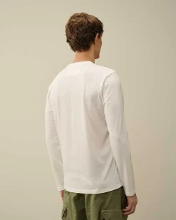 30/1 Jersey Long Sleeved Logo T-Shirt^C.P. Company New