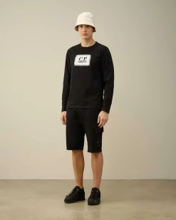 30/1 Jersey Long Sleeved Logo T-Shirt^C.P. Company Store