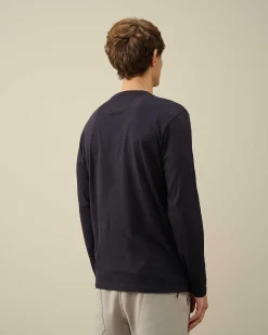 30/1 Jersey Long Sleeved Logo T-Shirt^C.P. Company Hot