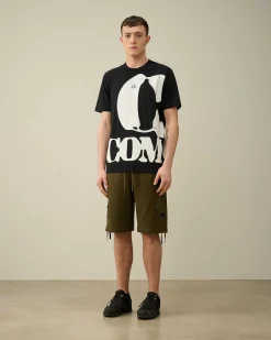 30/1 Jersey Relaxed Logo T-Shirt^C.P. Company Sale