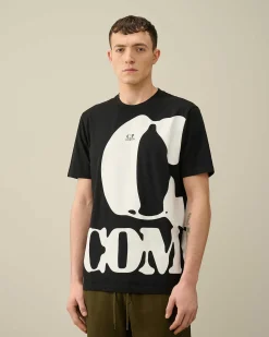 30/1 Jersey Relaxed Logo T-Shirt^C.P. Company Sale