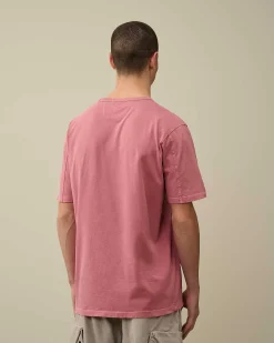 24/1 Jersey Resist Dyed Logo T-Shirt^C.P. Company Fashion