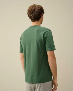 24/1 Jersey Resist Dyed Logo T-Shirt^C.P. Company Hot