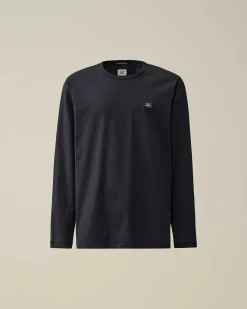 70/2 Mercerized Jersey Long Sleeved T-Shirt^C.P. Company Fashion