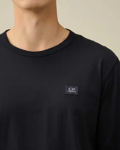 70/2 Mercerized Jersey Long Sleeved T-Shirt^C.P. Company Fashion