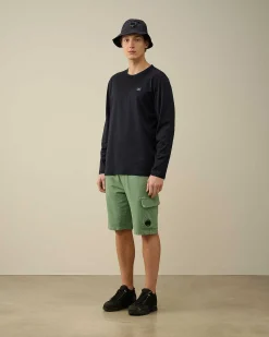 70/2 Mercerized Jersey Long Sleeved T-Shirt^C.P. Company Fashion