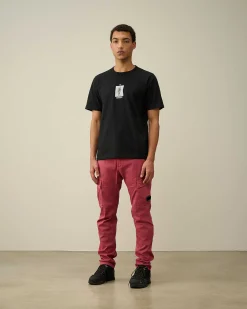 30/2 Mercerized Jersey Twisted Graphic T-Shirt^C.P. Company Store