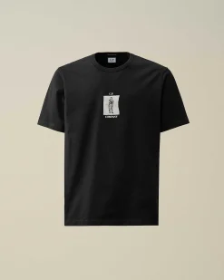 30/2 Mercerized Jersey Twisted Graphic T-Shirt^C.P. Company Store