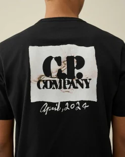 30/2 Mercerized Jersey Twisted Graphic T-Shirt^C.P. Company Store