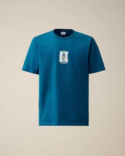 30/2 Mercerized Jersey Twisted Graphic T-Shirt^C.P. Company Store