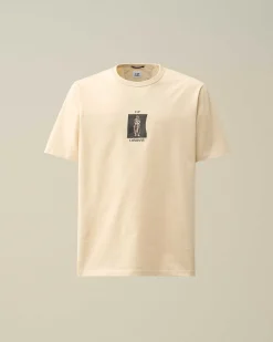 30/2 Mercerized Jersey Twisted Graphic T-Shirt^C.P. Company Clearance