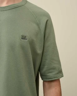 30/1 Sponge Fleece Short Sleeved Sweatshirt^C.P. Company Clearance