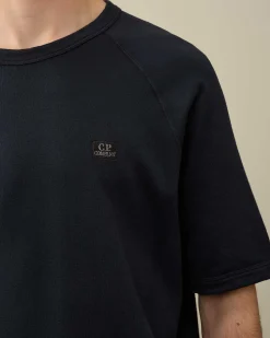 30/1 Sponge Fleece Short Sleeved Sweatshirt^C.P. Company Cheap