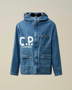 Blu Goggle Jacket^C.P. Company Cheap