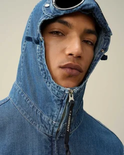 Blu Goggle Jacket^C.P. Company Cheap