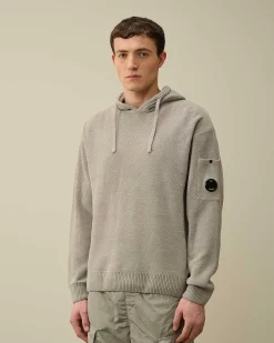 Chenille Cotton Knit Hoodie^C.P. Company Clearance