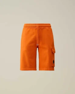 Cotton Diagonal Fleece Cargo Shorts^C.P. Company Discount
