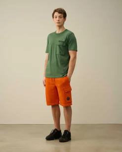Cotton Diagonal Fleece Cargo Shorts^C.P. Company Discount