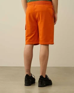 Cotton Diagonal Fleece Cargo Shorts^C.P. Company Discount