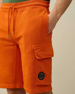 Cotton Diagonal Fleece Cargo Shorts^C.P. Company Discount