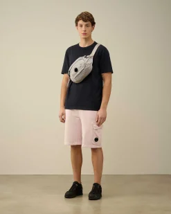 Cotton Diagonal Fleece Cargo Shorts^C.P. Company Best Sale