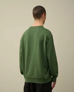 Cotton Diagonal Fleece Lens Sweatshirt^C.P. Company Online