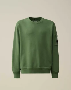 Cotton Diagonal Fleece Lens Sweatshirt^C.P. Company Online